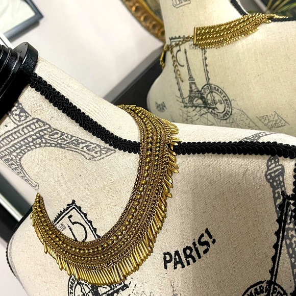 Gold statement necklace - Picture 1 of 1